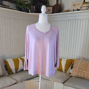 EUC Tribal Lilac Sweater Size Large